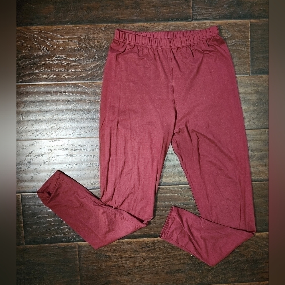 Leggings Depot Womens Butter Soft Red Leggings